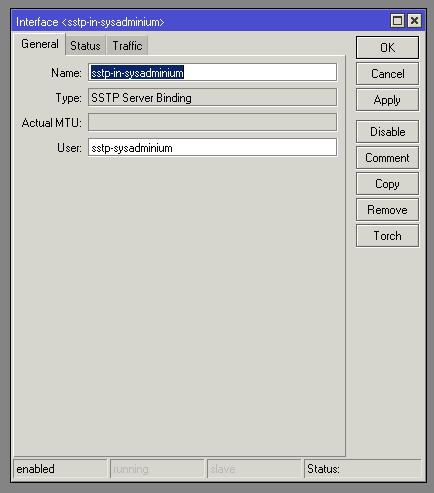 Добавление интерфейса для SSTP сервера на MikroTik 